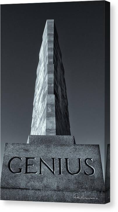 Aviation Canvas Print featuring the photograph Wright Brothers Genius 6544 by Dan Beauvais