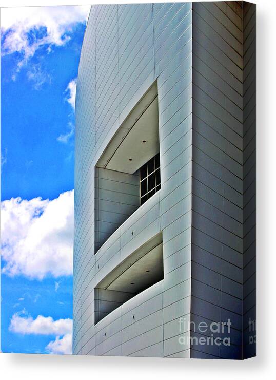 Aaa. American Airlines Arena Miami. Miami Heat. Venue Canvas Print featuring the photograph AAA Miami by Maria Arango