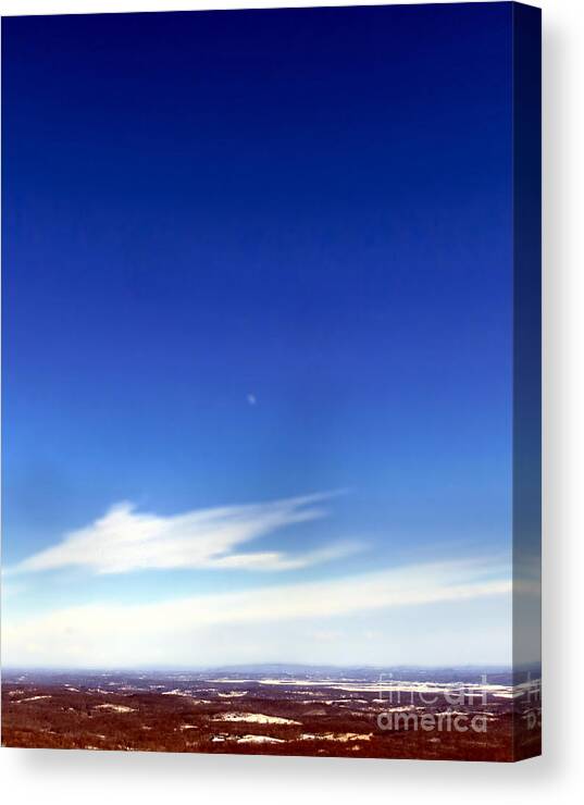 High Canvas Print featuring the photograph I Can See For Miles and Miles by Art Dingo