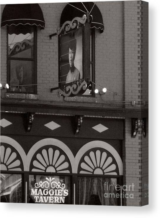 Bar Canvas Print featuring the photograph Barhopping at Maggies 1 by Lee Craig