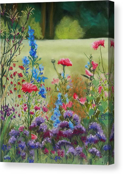Flower Canvas Print featuring the painting Flower Garden by Tammy Crawford