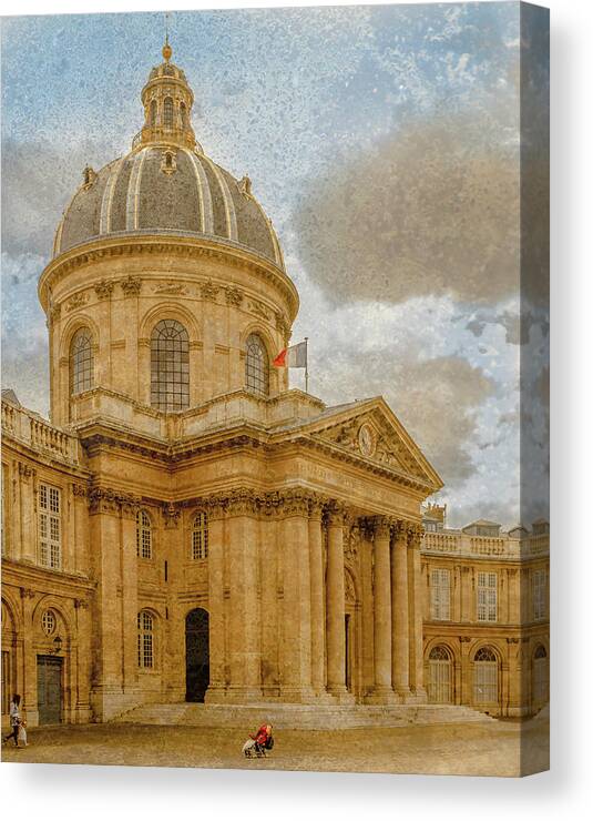 France Canvas Print featuring the photograph Paris, France - Academie Francaise by Mark Forte