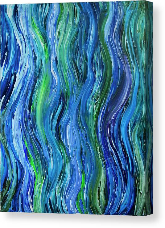 Water Canvas Print featuring the painting Cool Currents by Tommy Midyette