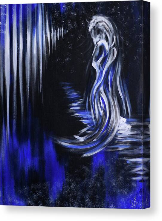 Night Apparition Canvas Print featuring the painting Night Apparition by Franklin Kielar