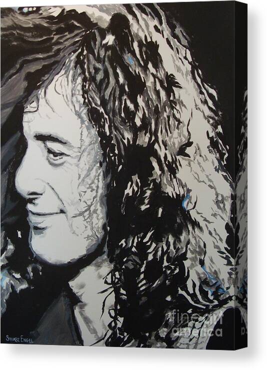 Led Zeppelin Canvas Print featuring the painting Sibly by Stuart Engel