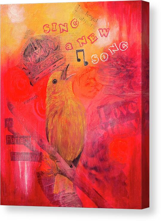 Prophetic Art Canvas Print featuring the painting SIng a New Song by Jeanette Sthamann