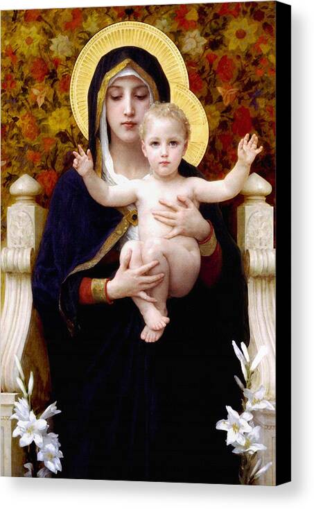 Madonna of lilies by Bouguereau