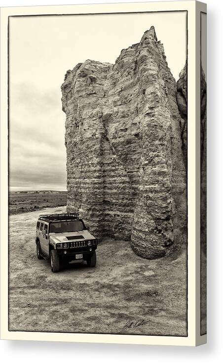 Bill Kesler Photography Canvas Print featuring the photograph Monument Rocks - Chalk Pyramids #19 by Bill Kesler