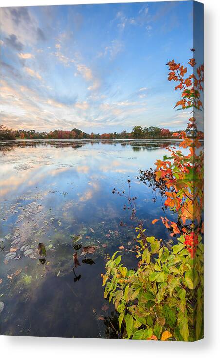 Fall Canvas Print featuring the photograph Shad Sunset #5 by Bryan Bzdula