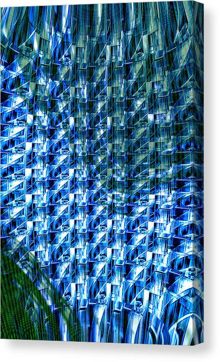 Digital Reflections Canvas Print featuring the digital art Digital Reflections by Kellice Swaggerty