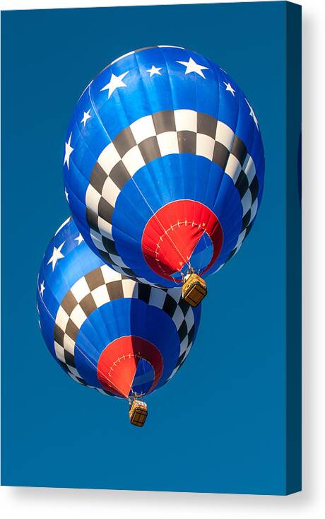Balloons Canvas Print featuring the photograph Albuquerque Balloon Fiesta 2 by Lou Novick