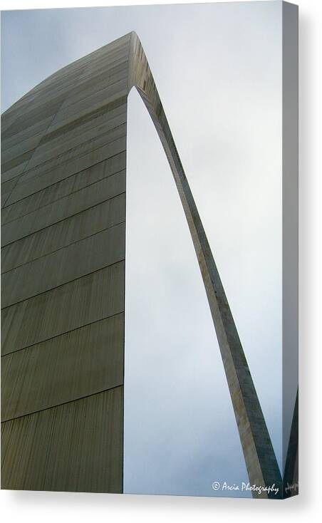 St. Louis Canvas Print featuring the photograph Arch skewed by Ken Arcia