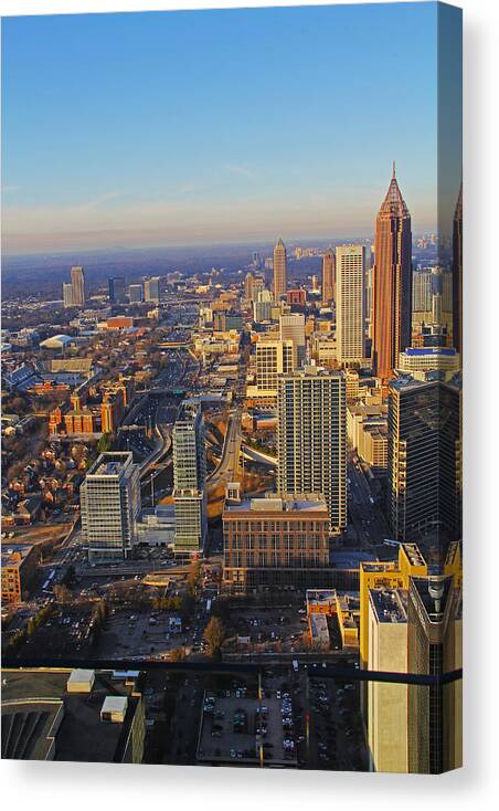 Atlanta Canvas Print featuring the photograph Atlanta, Georgia - Midtown by Richard Krebs