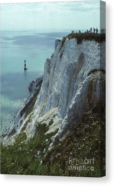 Beachy Head Canvas Print featuring the photograph Beachy Head - Sussex - England by Phil Banks