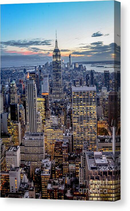 Nyc Canvas Print featuring the photograph Empire Stands Tall by Stacey Granger