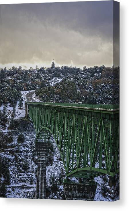 Foresthill Bridge Canvas Print featuring the photograph Foresthill Bridge 3 by Sherri Meyer