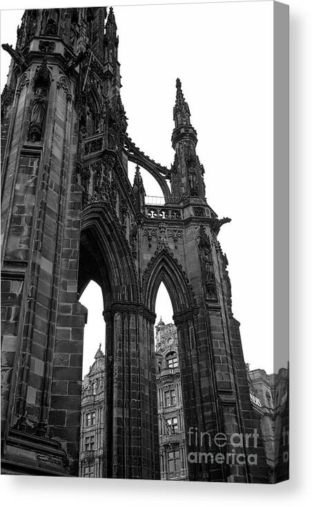 Architecture Canvas Print featuring the photograph Historic Edinburgh Architecture by Kate Purdy