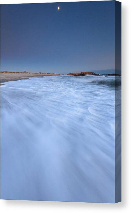Seascape Canvas Print featuring the photograph Ocean Snow by Bryan Bzdula