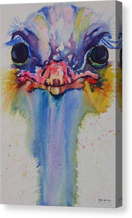 Animal Canvas Print featuring the painting Opal by Gayle George