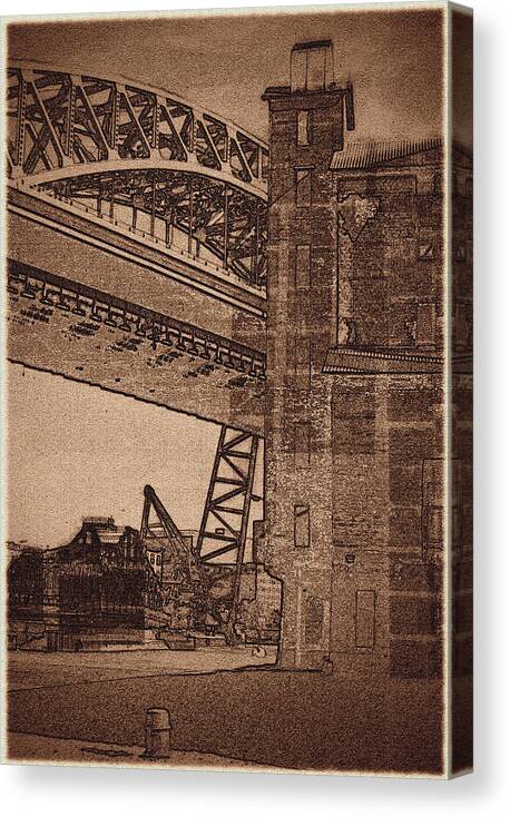 Bridge Canvas Print featuring the photograph 070506-74 by Mike Davis