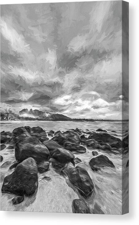 Anahola Canvas Print featuring the photograph Morningtide II #1 by Jon Glaser