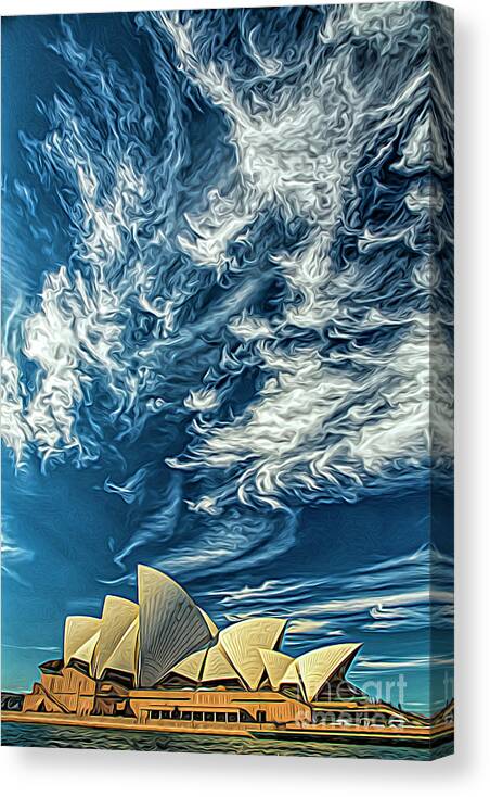 Sydney Opera House Canvas Print featuring the photograph Sydney Opera House #1 by Sheila Smart Fine Art Photography