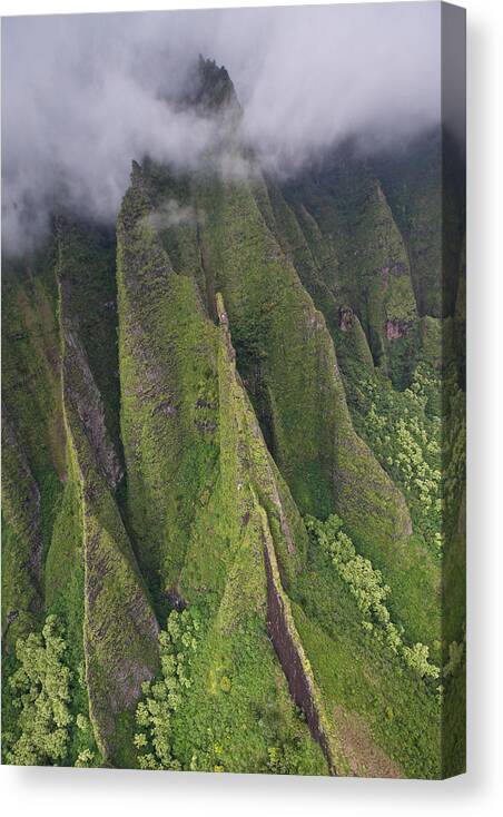 Kauai Canvas Print featuring the photograph Na Pali Coast Kauai #10 by Steven Lapkin