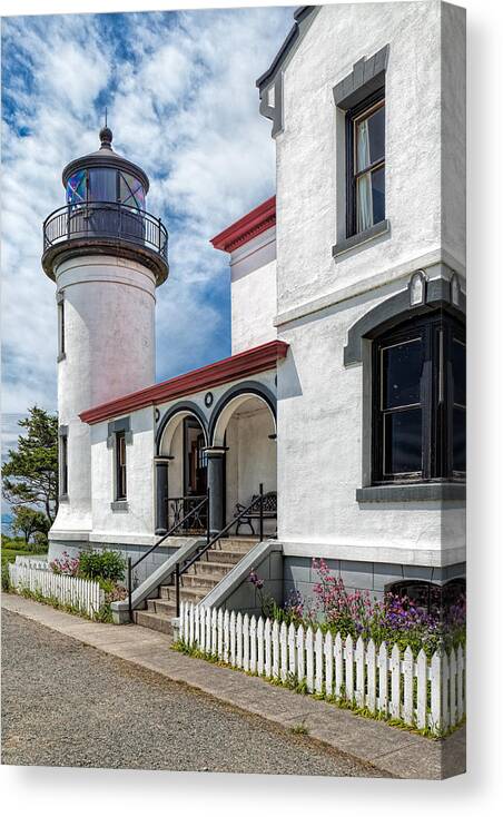 Admiralty Canvas Print featuring the photograph Admiralty Head Lighthouse by Thomas Hall