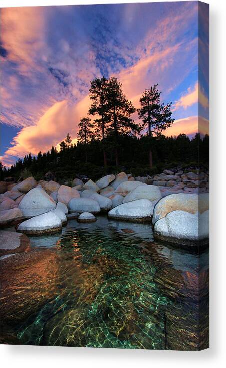 Lake Tahoe Canvas Print featuring the photograph Come Into My World by Sean Sarsfield