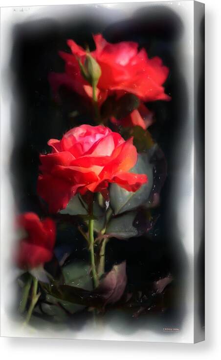 Rose Canvas Print featuring the digital art r.'Artistry' 3035g by Brian Gryphon