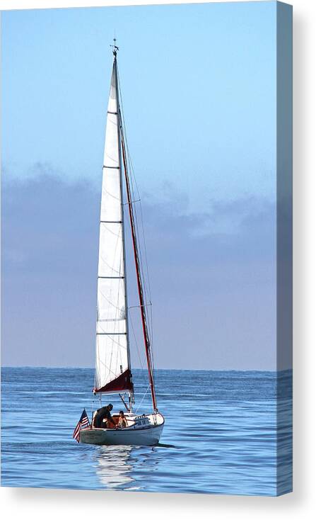 Sailboat Canvas Print featuring the photograph Sailboat by Richard Krebs