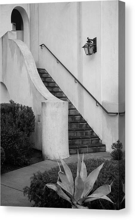 Spanishmission Canvas Print featuring the photograph Stairway by Tim Newton