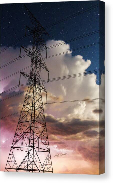 2017 April Canvas Print featuring the photograph Storm Power by Bill Kesler