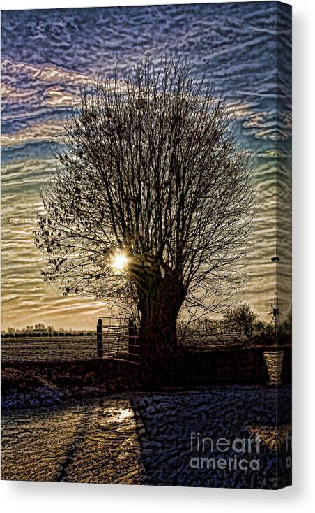 Dutch Canvas Print featuring the photograph Winter in Holland 3 by Casper Cammeraat