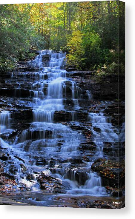 Waterfall Canvas Print featuring the photograph Minnehaha Falls 1 - Georgia by Richard Krebs