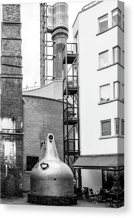 Jameson Distillery Canvas Print featuring the photograph Outside the Jameson Distillery by Georgia Clare