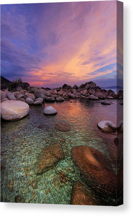 Lake Tahoe Canvas Print featuring the photograph Twilight Canvas by Sean Sarsfield