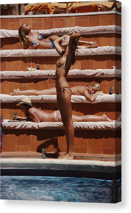 Summer Canvas Print featuring the photograph Catherine Wilke by Slim Aarons