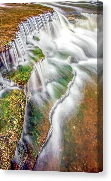 Silver Creek Canvas Print featuring the photograph Triple Layer by Ed Newell