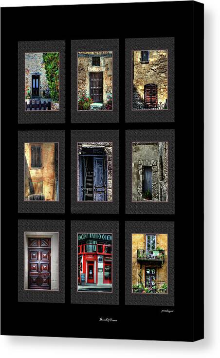 Architecture Canvas Print featuring the photograph Doors of France by Tom Prendergast