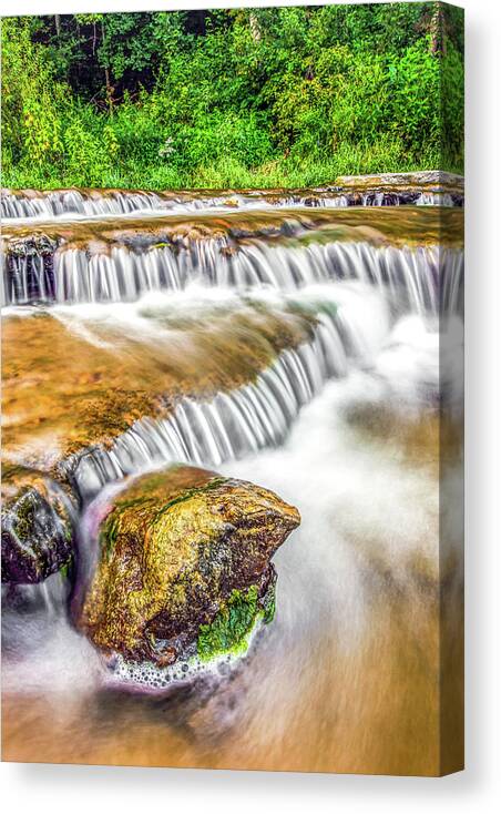 Water Canvas Print featuring the photograph Swirling Around by Ed Newell