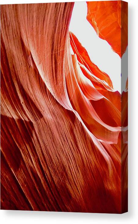 Lower Canvas Print featuring the photograph Wavy rocks,Lower Antelope,Page by Bnte Creations