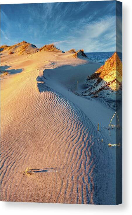 North Carolina Canvas Print featuring the photograph Peaceful Dune Sunset by Dan Carmichael