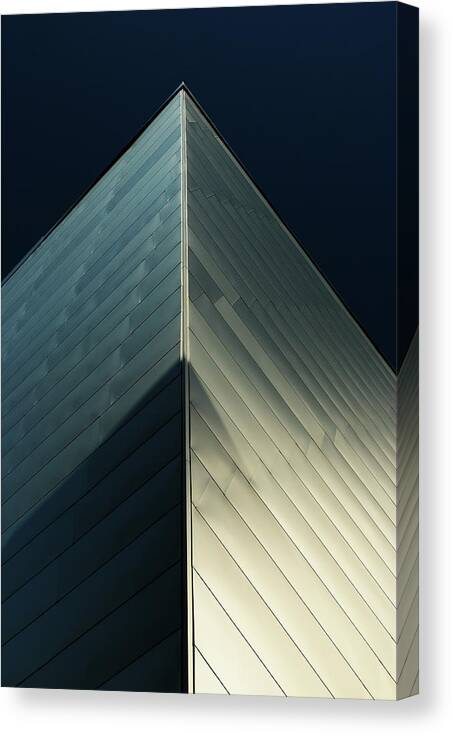 Architecture Canvas Print featuring the photograph Steel 9806 by Rick Perkins