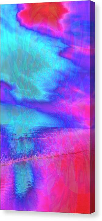 Abstract Canvas Print featuring the digital art Hidden Mandala by Rose Hill