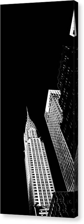 Chrysler Building Canvas Print featuring the photograph Chrysler Nights by Az Jackson