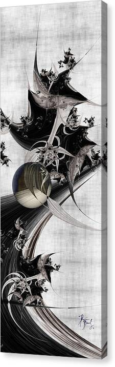 Fractal Digital Art Canvas Print featuring the digital art Pv-02 by Dennis Brady