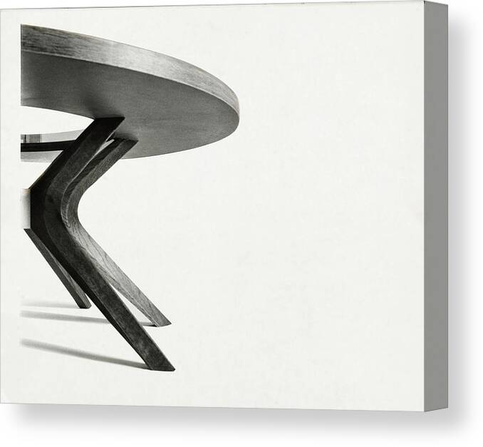 Coffee Table Canvas Print featuring the photograph Coffee Table By M F Smith By Broyhill #1 by William Grigsby