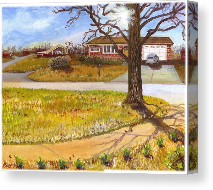 Spring Canvas Print featuring the painting Early Spring 2 by Ping Yan