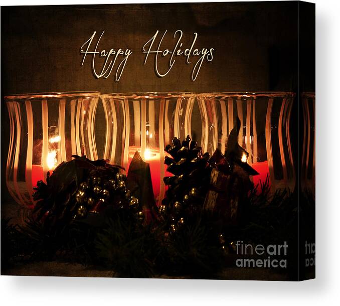 Holiday Canvas Print featuring the photograph Holiday Glow #1 by Pam Holdsworth